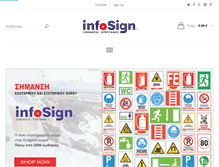 Tablet Screenshot of infosign.gr
